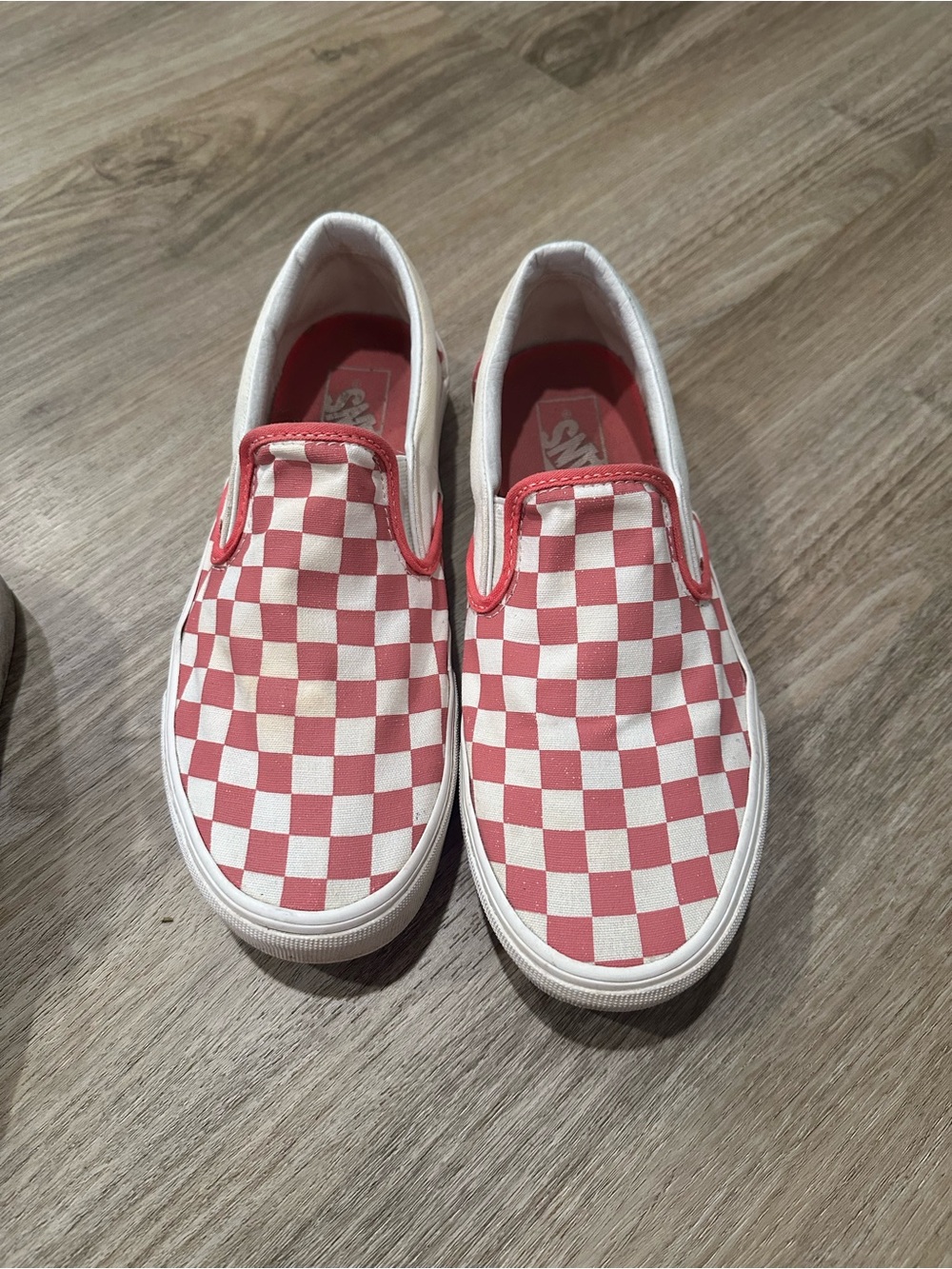 Vans Classic Slip-On Checkerboard Pink/White